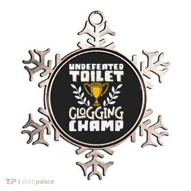 Undefeated Toilet Clogging Champ Ornament