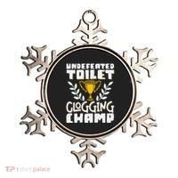 Undefeated Toilet Clogging Champ Ornament thumb 0