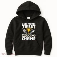 Undefeated Toilet Clogging Champ Kids Hoodie thumb 0