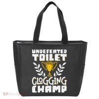 Undefeated Toilet Clogging Champ Tote Bag thumb 0