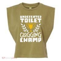 Undefeated Toilet Clogging Champ Garment-Dyed Women's Muscle Tee thumb 0
