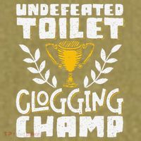 Undefeated Toilet Clogging Champ Garment-Dyed Women's Muscle Tee thumb 6