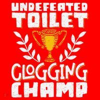 Undefeated Toilet Clogging Champ Santa Hat thumb 1