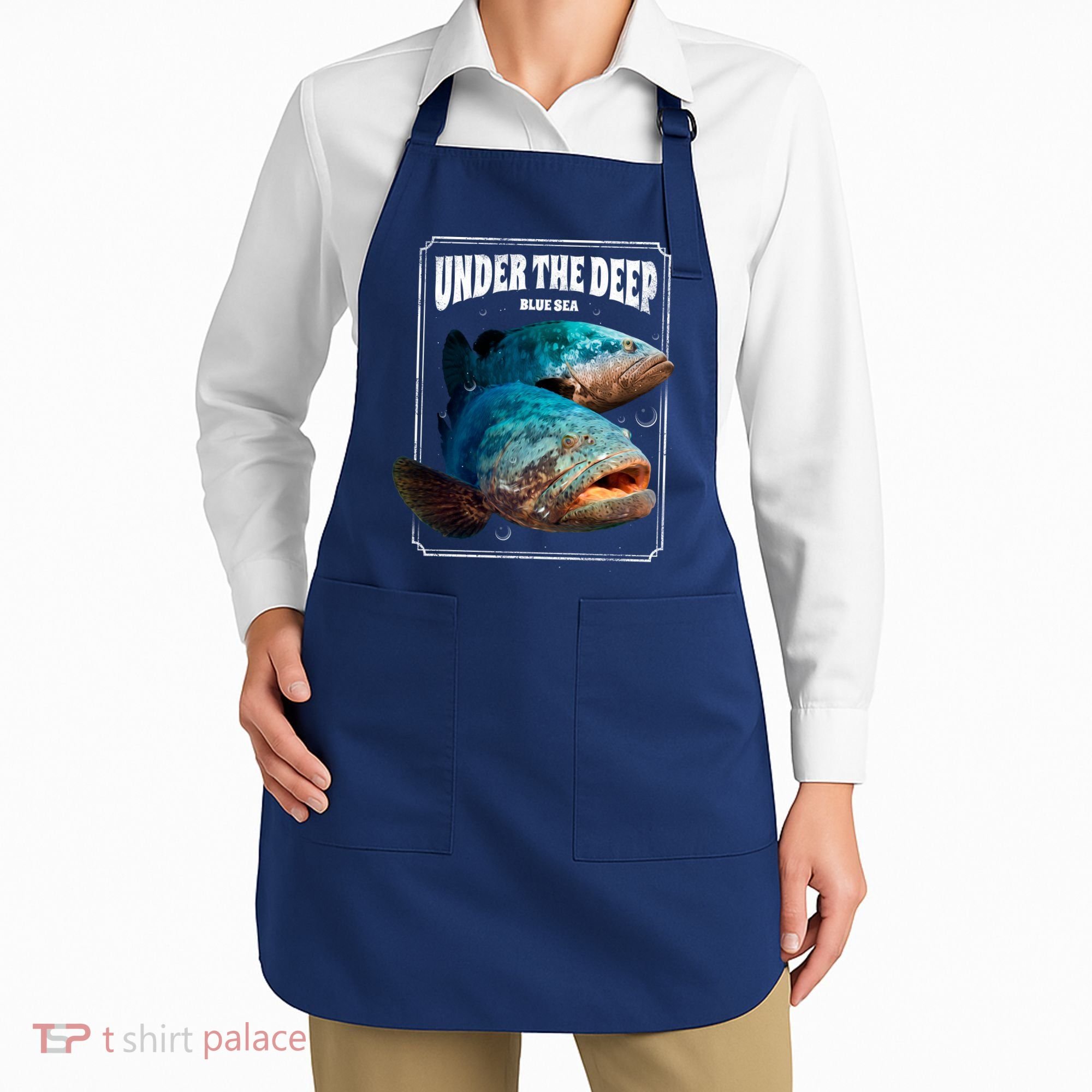 Under The Deep Blue Sea Fish Apron