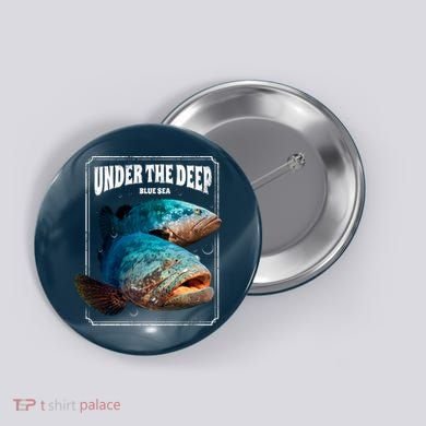 Under The Deep Blue Sea Fish Button