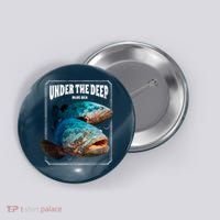 Under The Deep Blue Sea Fish Button thumb 0