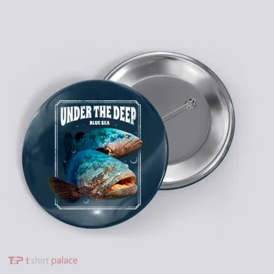 Under The Deep Blue Sea Fish Button