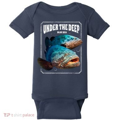 Under The Deep Blue Sea Fish Baby Bodysuit