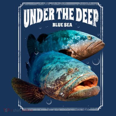 Under The Deep Blue Sea Fish Tie Dye Hoodie