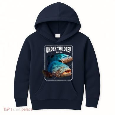 Under The Deep Blue Sea Fish Kids Hoodie