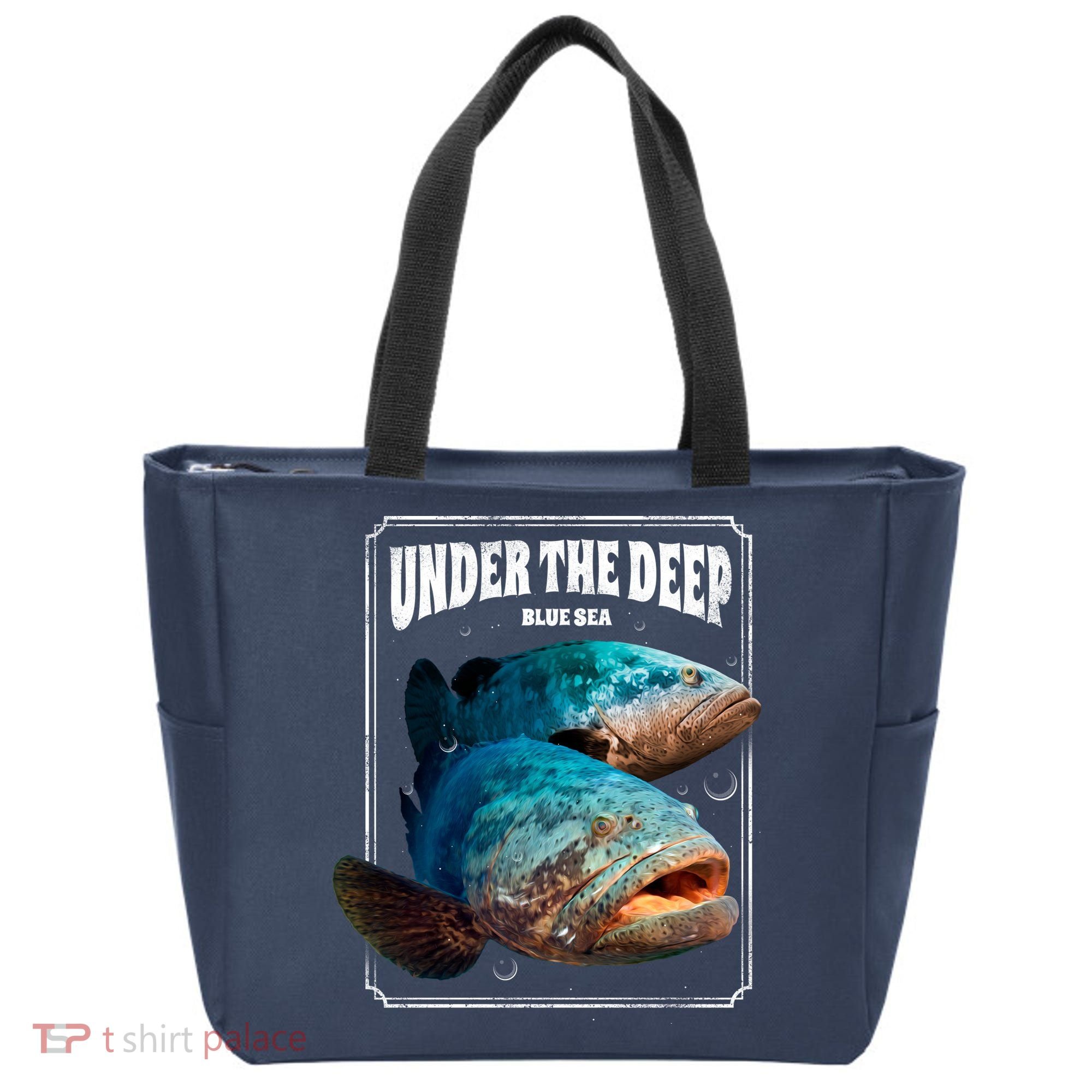 Under The Deep Blue Sea Fish Tote Bag
