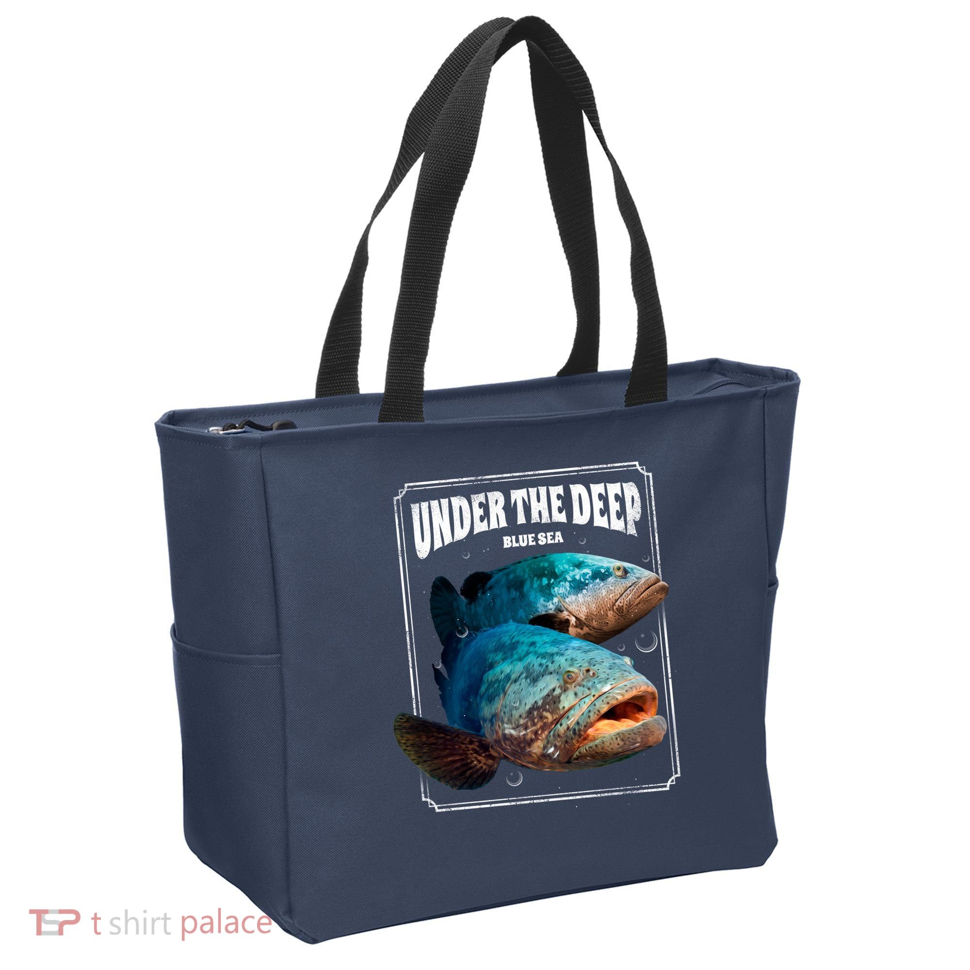 Under The Deep Blue Sea Fish Tote Bag