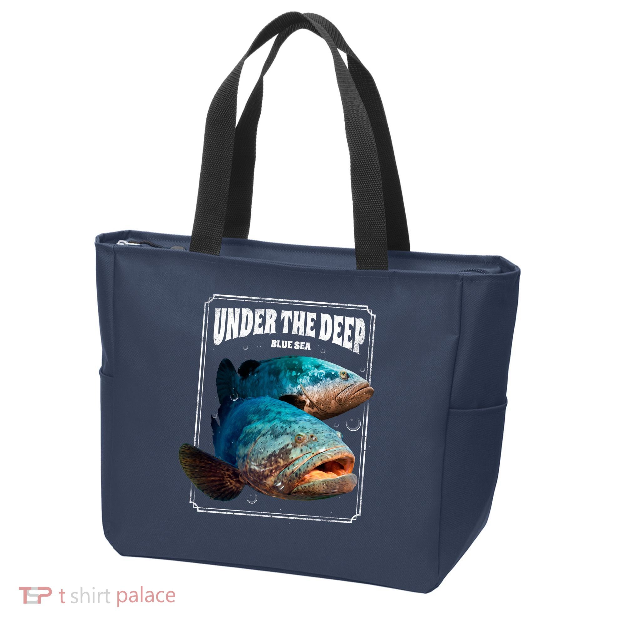 Under The Deep Blue Sea Fish Tote Bag