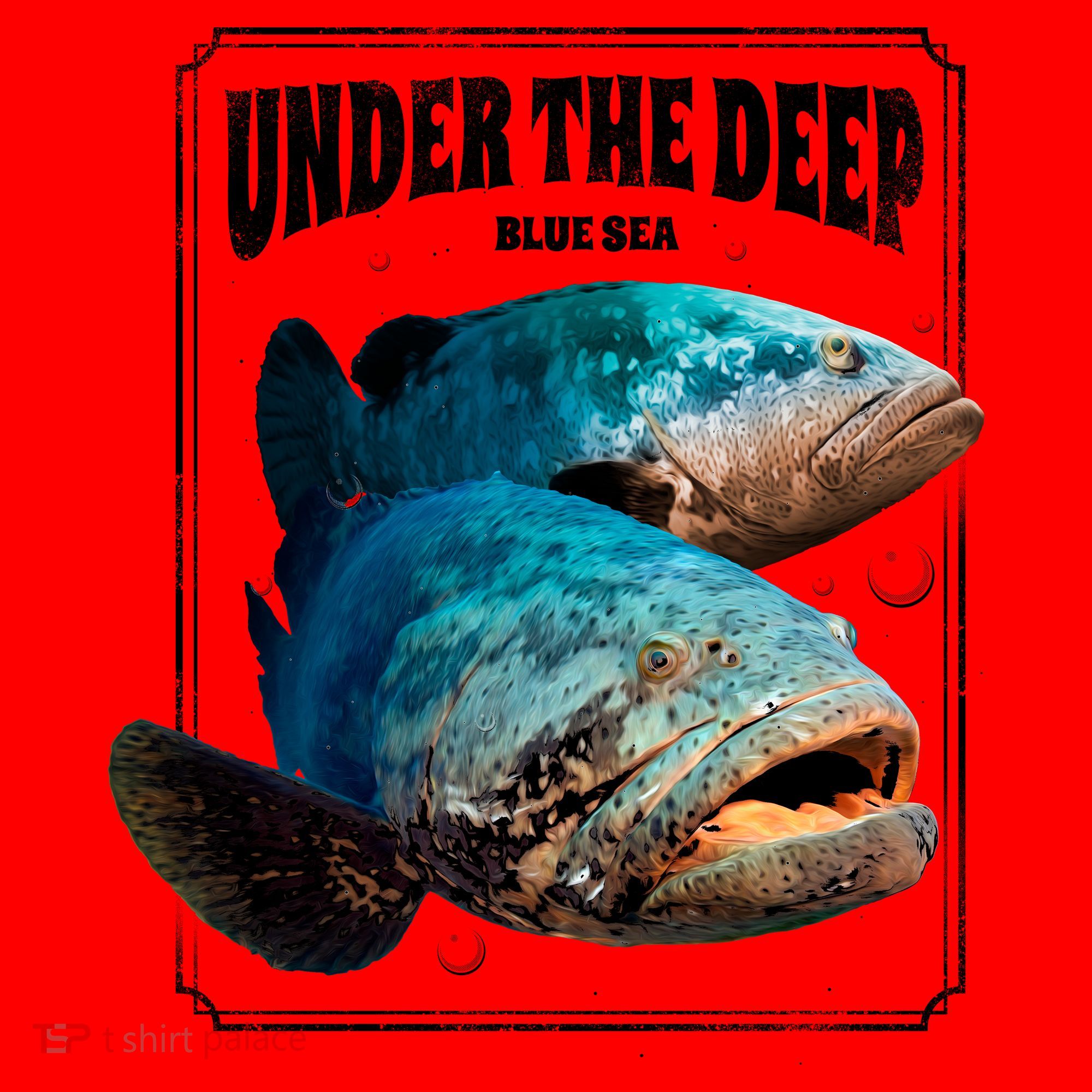 Under The Deep Blue Sea Fish Santa Hat