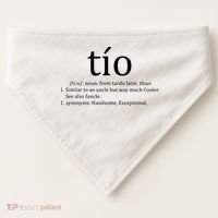 Uncle Tio Definition Uncle For Funny Spanish USA-Made Doggie Bandana thumb 0