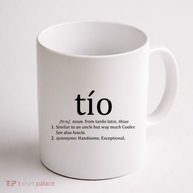 Uncle Tio Definition Uncle For Funny Spanish Coffee Mug back