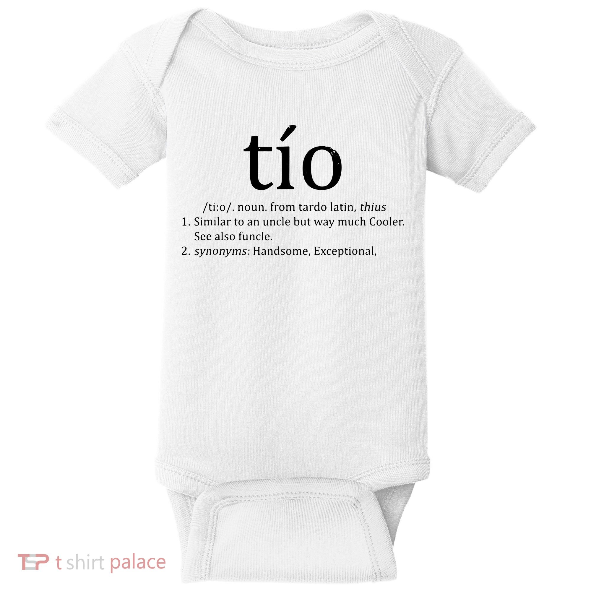 Uncle Tio Definition Uncle For Funny Spanish Baby Bodysuit