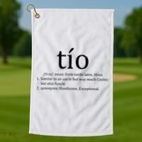 Uncle Tio Definition Uncle For Funny Spanish Golf Towel thumb 1
