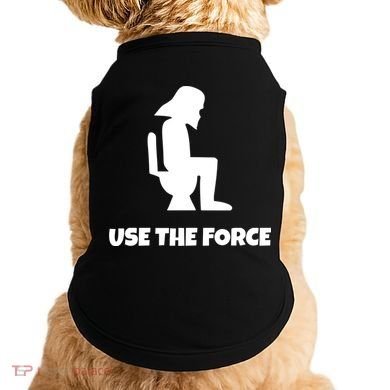 Use The Force Funny Pooping Doggie Tank