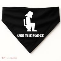 Use The Force Funny Pooping USA-Made Doggie Bandana thumb 0