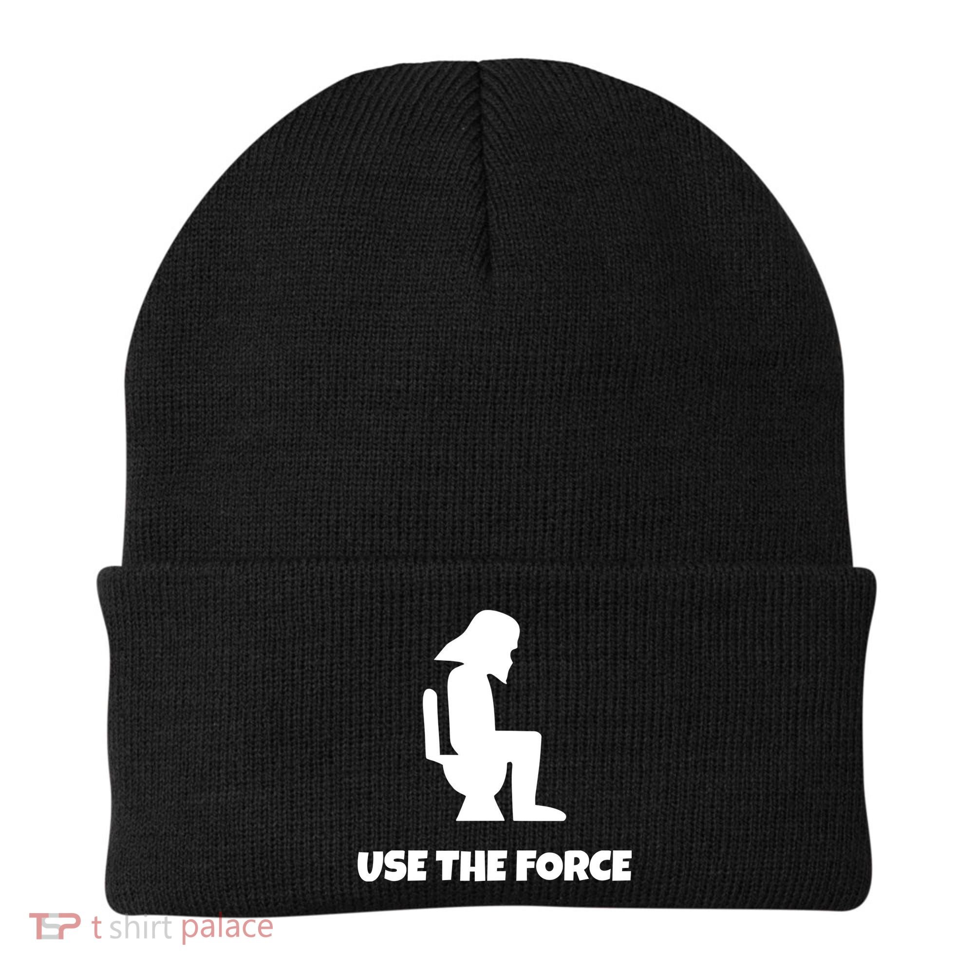 Use The Force Funny Pooping Beanie