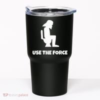 Use The Force Funny Pooping Tumbler thumb 0