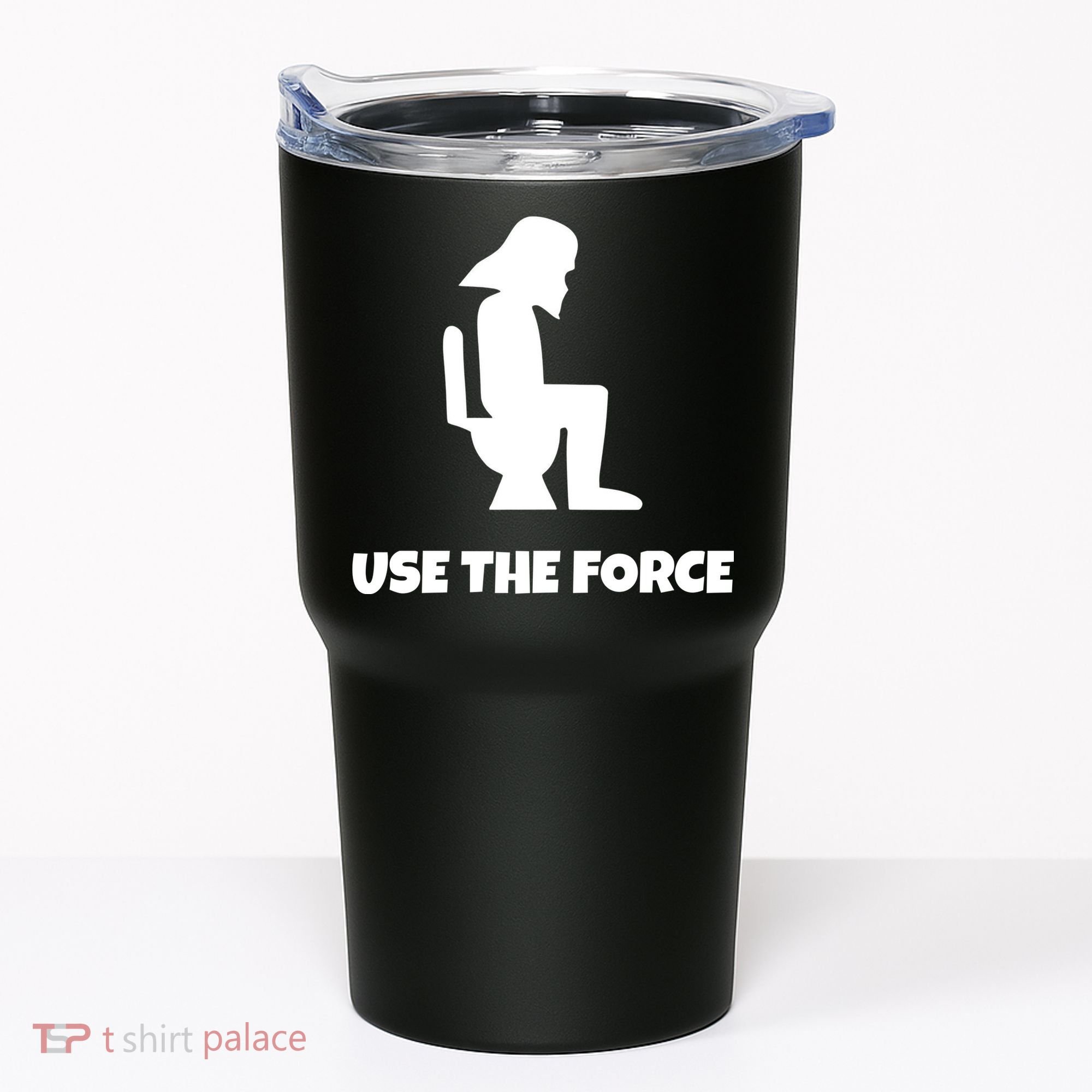 Use The Force Funny Pooping Tumbler