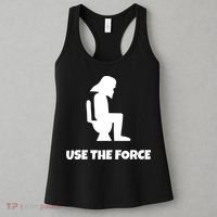 Use The Force Funny Pooping Women's Tank Top thumb 3
