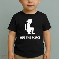Use The Force Funny Pooping Toddler T-Shirt thumb 2