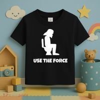 Use The Force Funny Pooping Toddler T-Shirt thumb 3