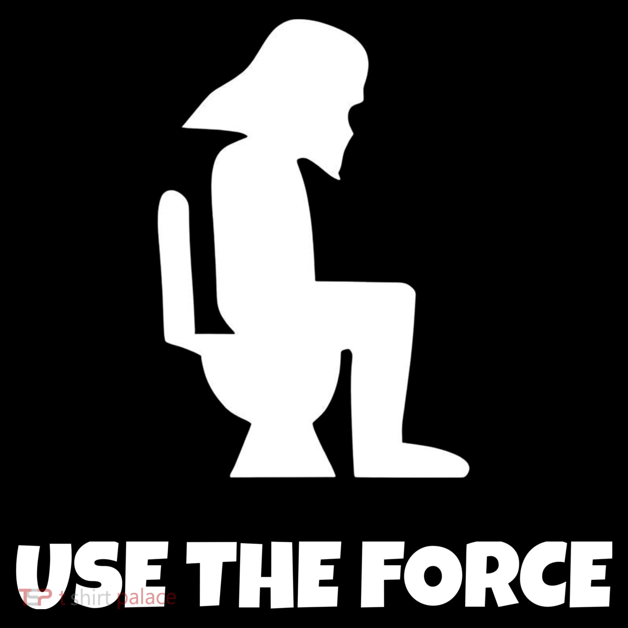 Use The Force Funny Pooping Women's Long Sleeve Shirt