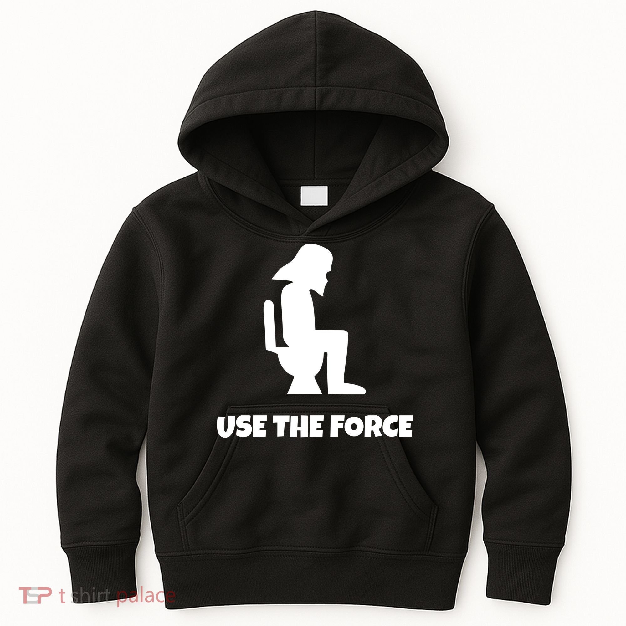 Use The Force Funny Pooping Kids Hoodie