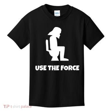 Use The Force Funny Pooping Kids T-Shirt