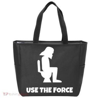 Use The Force Funny Pooping Tote Bag
