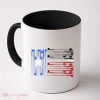 USA Texas Fishing Rods Flag Coffee Mug thumb 0