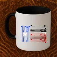 USA Texas Fishing Rods Flag Coffee Mug thumb 2