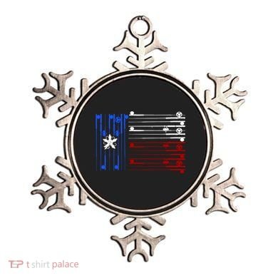 USA Texas Fishing Rods Flag Ornament