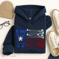 USA Texas Fishing Rods Flag Hoodie thumb 4