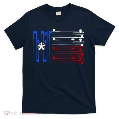 USA Texas Fishing Rods Flag T-Shirt