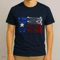 USA Texas Fishing Rods Flag T-Shirt thumb 3