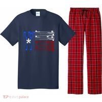 USA Texas Fishing Rods Flag Pajama Set thumb 0