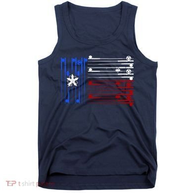 USA Texas Fishing Rods Flag Tank Top