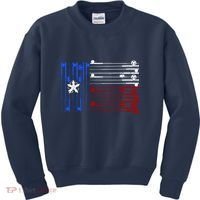 USA Texas Fishing Rods Flag Kids Sweatshirt thumb 0