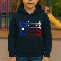 USA Texas Fishing Rods Flag Kids Hoodie thumb 3