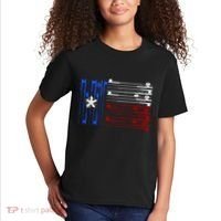 USA Texas Fishing Rods Flag Kids T-Shirt thumb 2