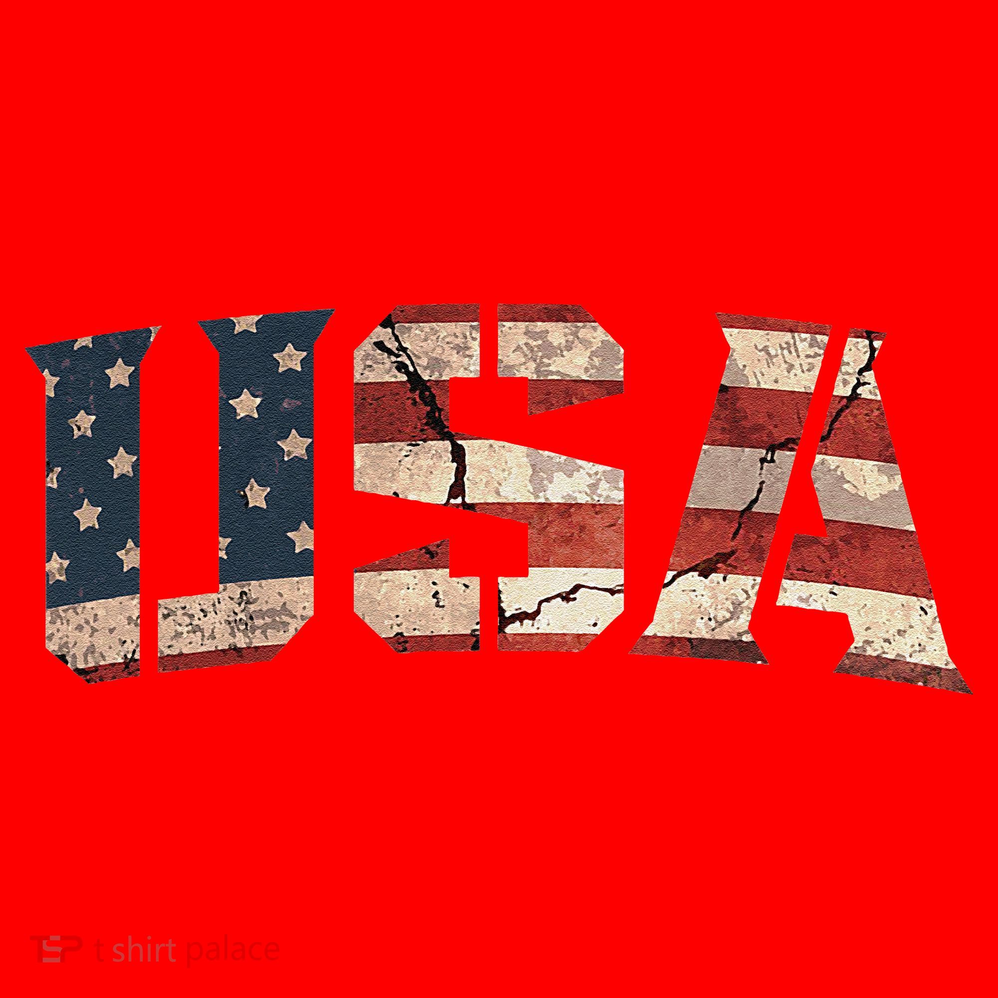 Usa Text Flag American Flag Patriotic 4th Of July Santa Hat