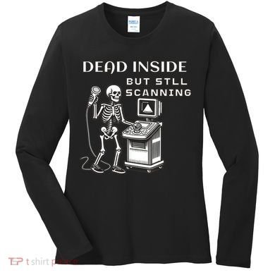 Ultrasound Tech Graduate Cardiac Sonographer Echo Vascular Women's Long Sleeve Shirt
