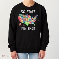 USA Travel Gift Visit 50 States Map Women's Sweatshirt thumb 0