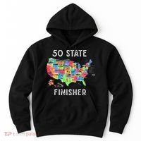 USA Travel Gift Visit 50 States Map Hoodie thumb 0