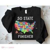 USA Travel Gift Visit 50 States Map Sweatshirt thumb 2